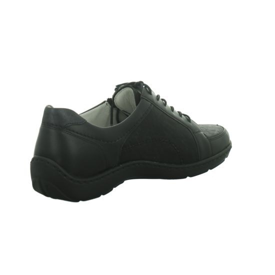 WALDLÄUFER Komfort Schnürer schwarz Halbschuh,schwarz