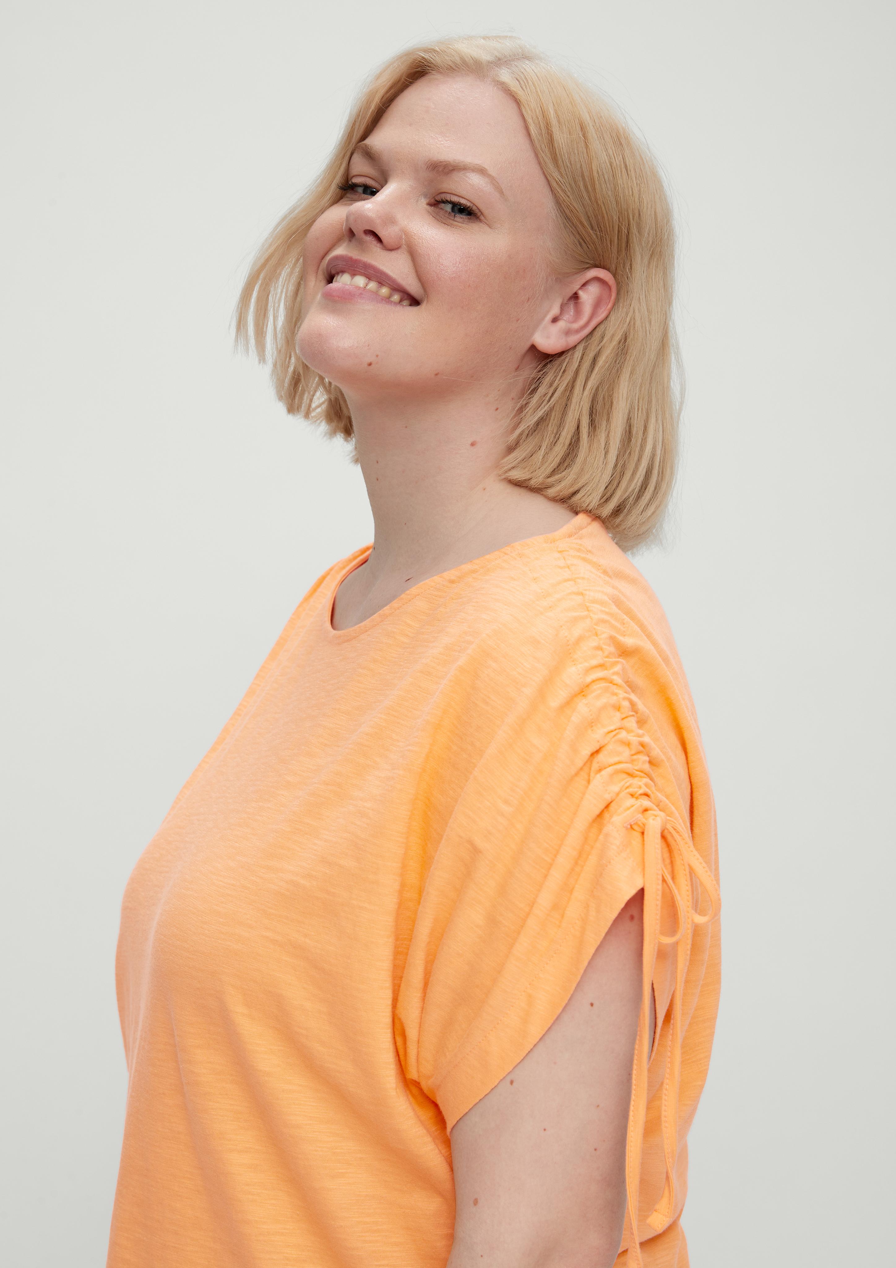Baumwollshirt mit Raffungen  2131693-2129