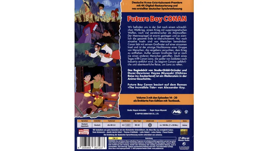 FUTURE BOY CONAN - Vol. 3 LTD. - Limited Edition mit Text Book