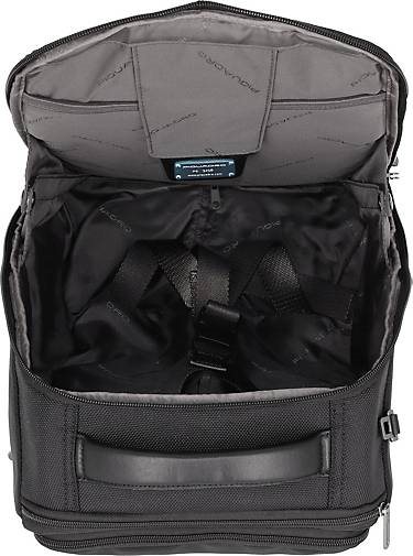 Piquadro Brief 2 Rollen Rucksacktrolley 40 cm Laptopfach