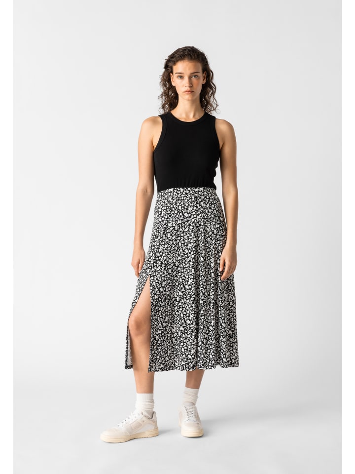 Les Lunes Midirock Sienna in Black & White Floral günstig kaufen