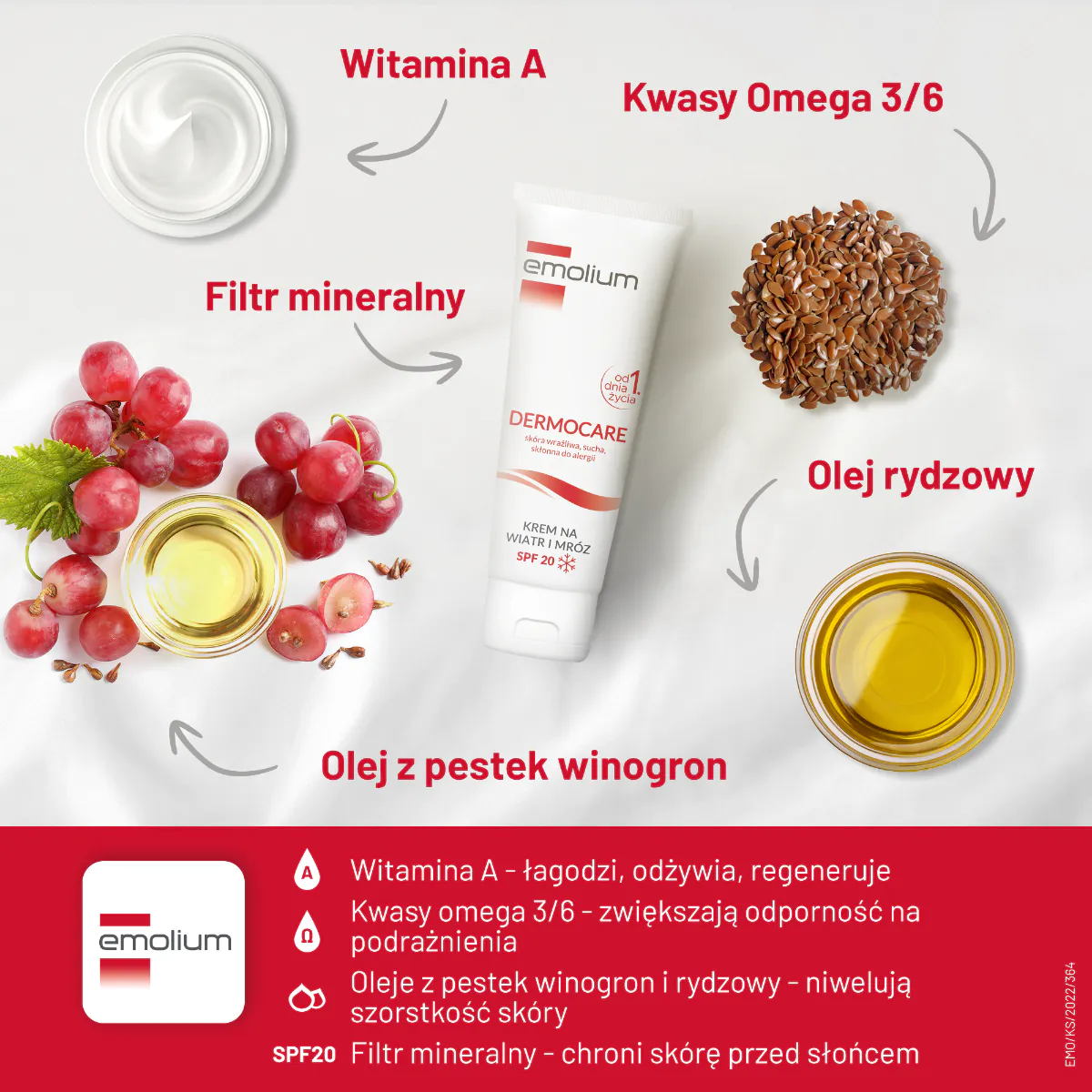 Emolium krema za zaštitu od vjetra i mraza SPF20