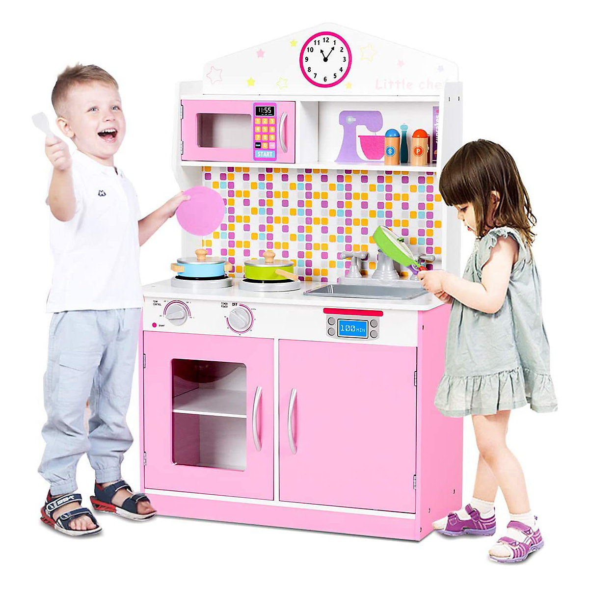Spielküche Kinderküche rosa Reichlich