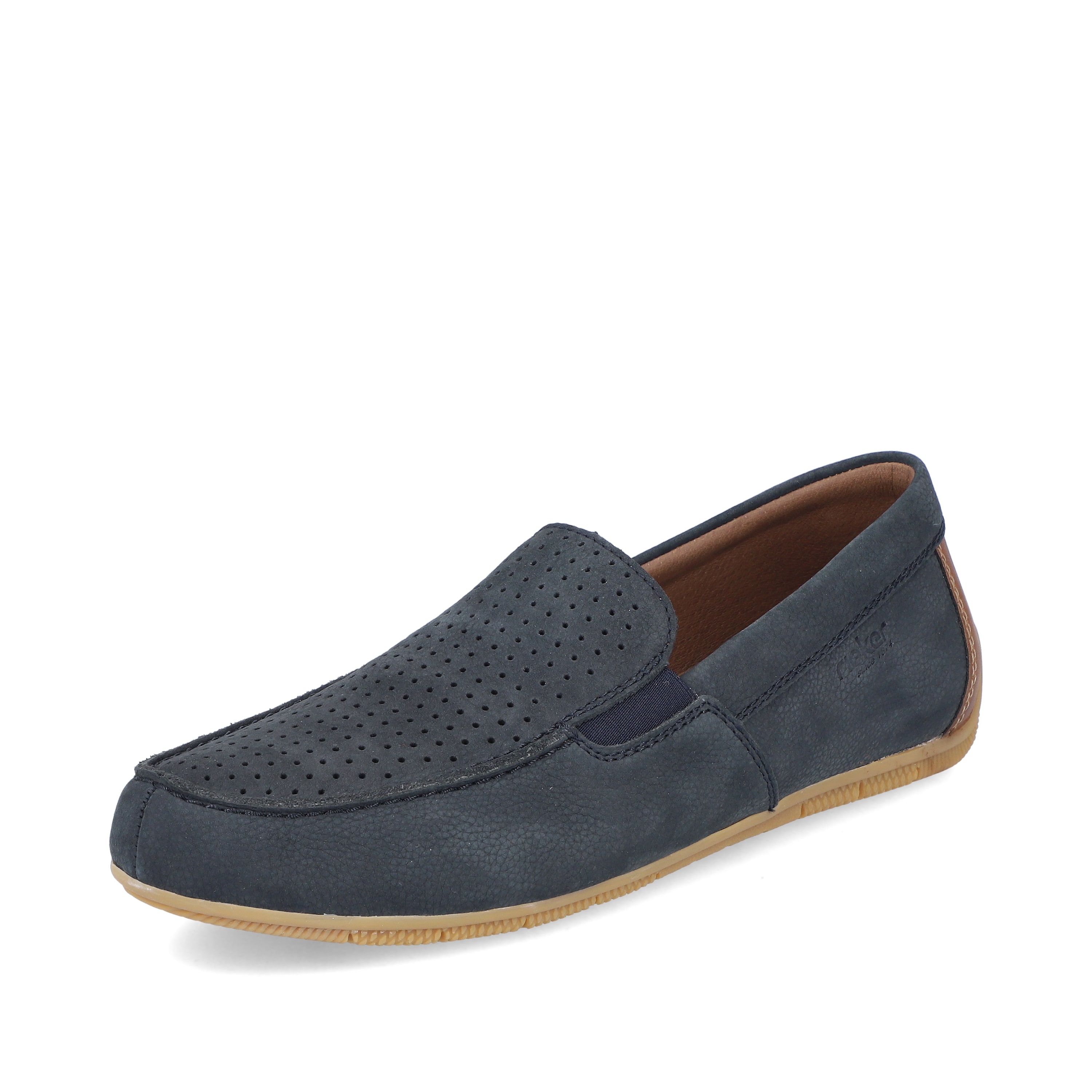 Rieker Herren Slipper stahlblau