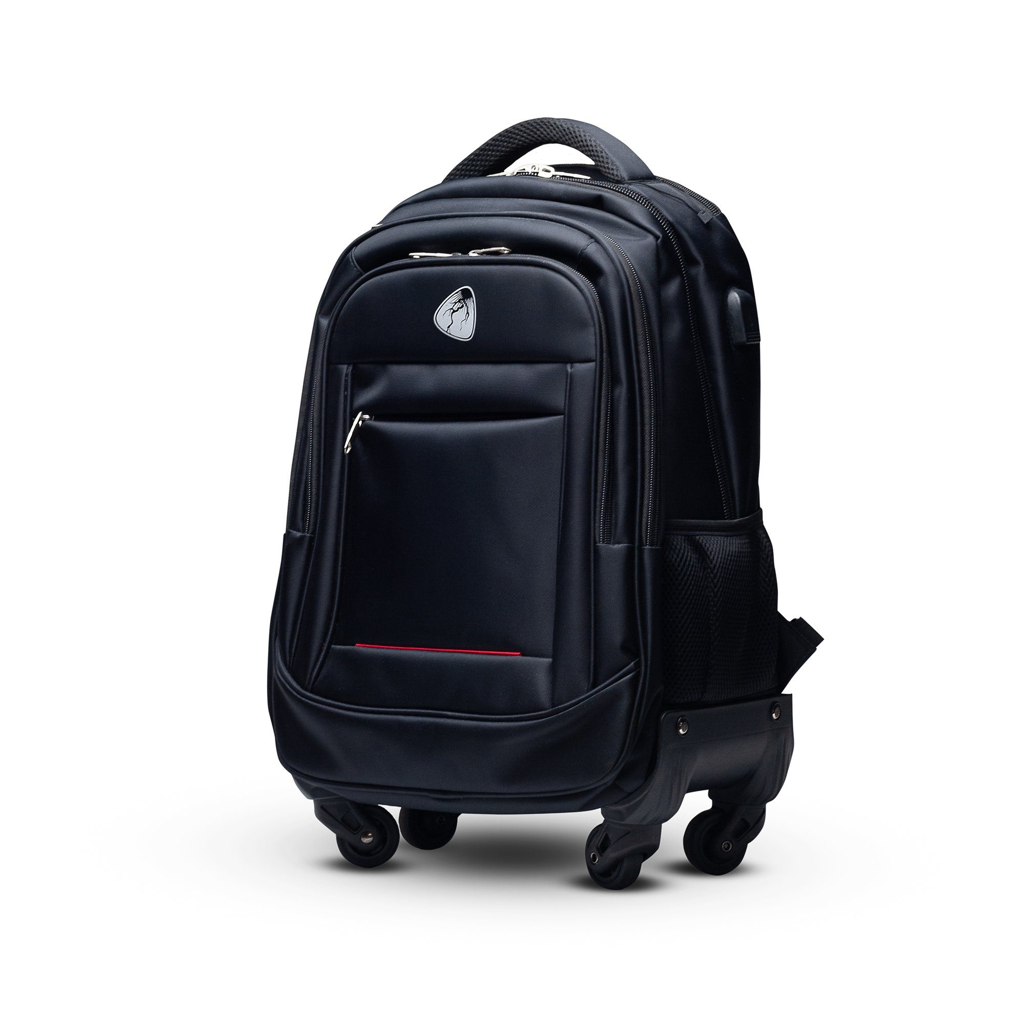 BLITZER Business-Trolley Businessrucksack Laptop-Tasche mit Trolley-Funktion, Als Rucksack und Trolley nutzbar
