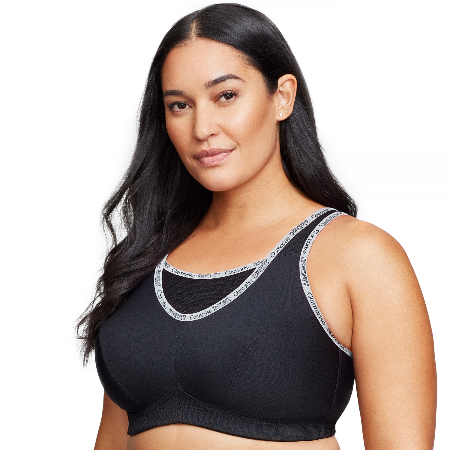 Sport-Bustier mit bestem Halt - Schwarz