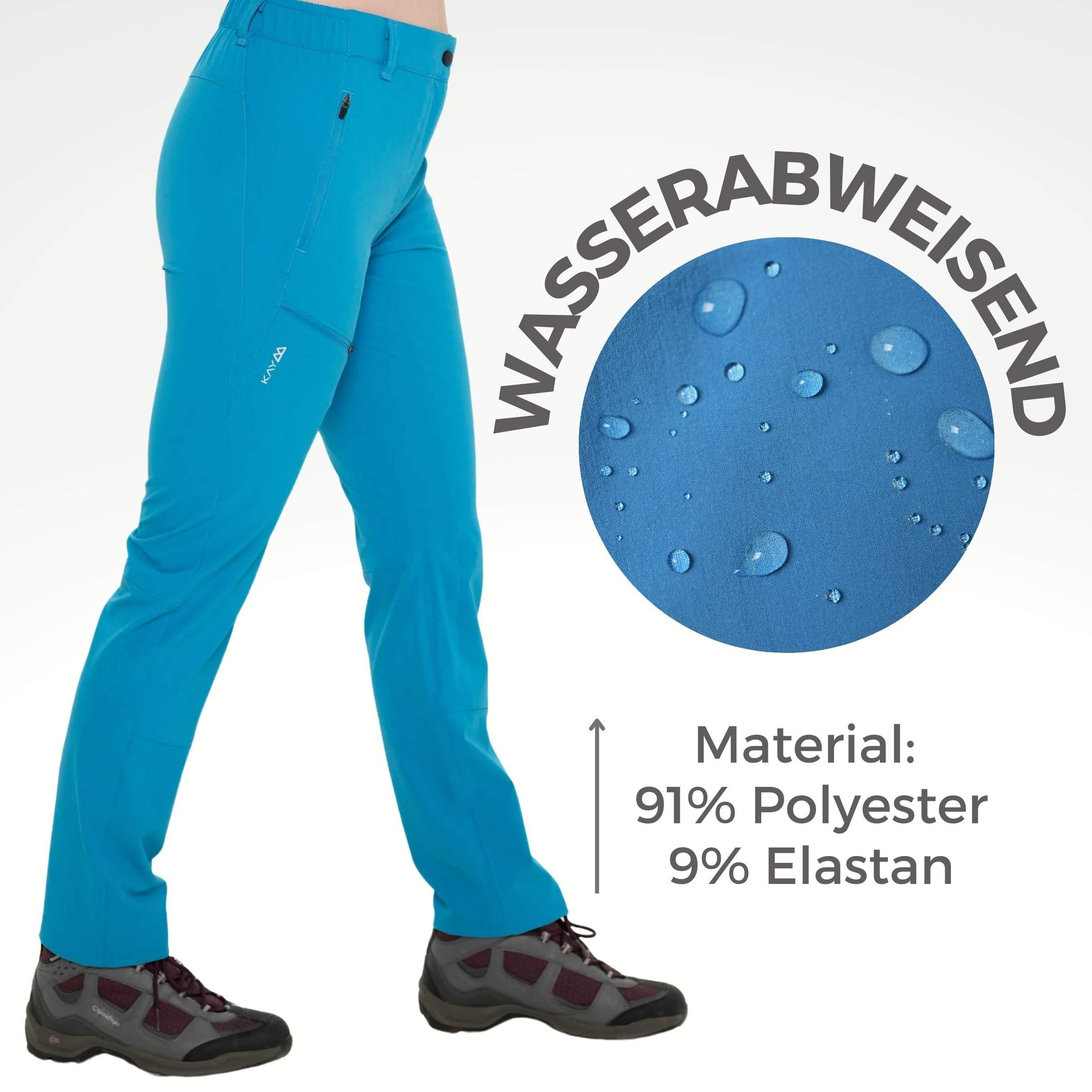Kaymountain Trekkinghose Damen Trekking Wander Outdoor Hose Sevilla Classic Light Laguna 46