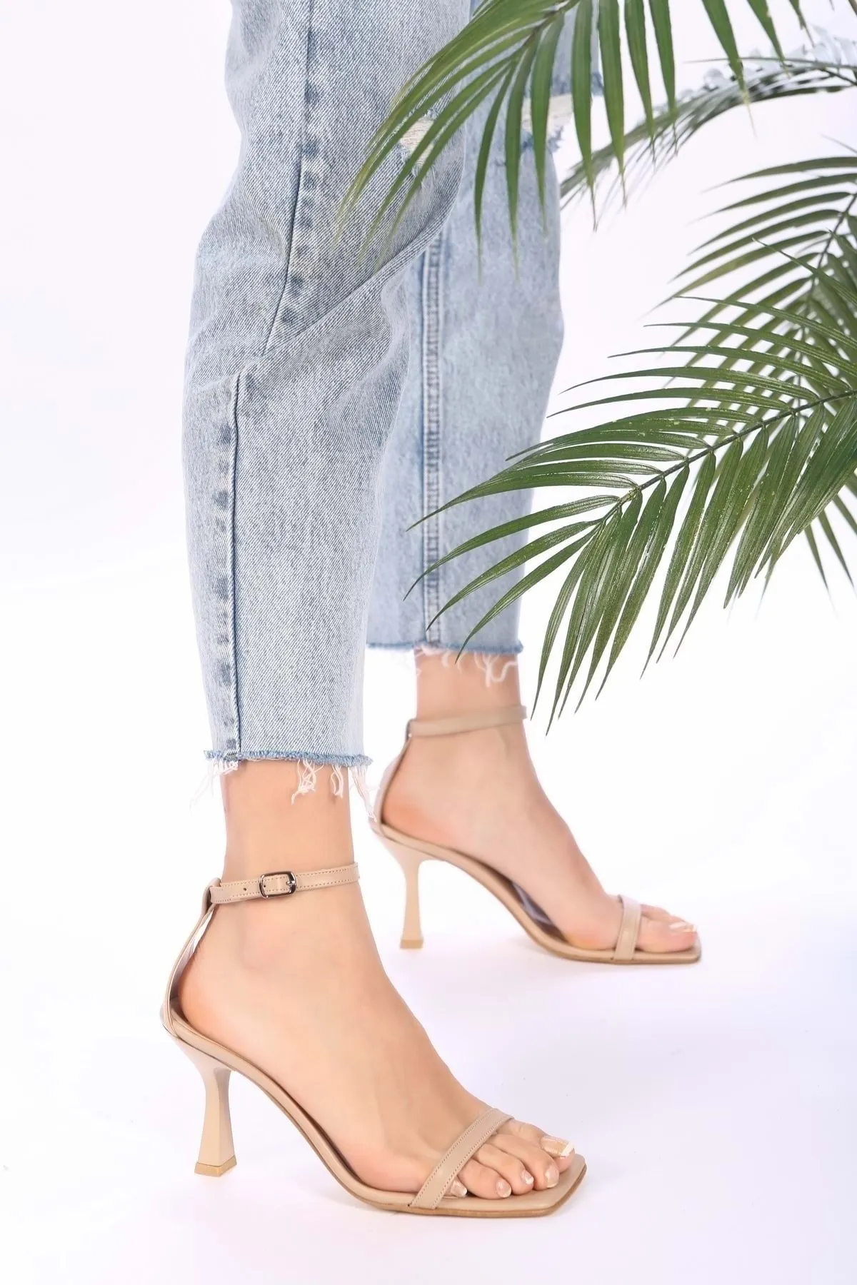 Shoeberry  Sesa Skin Skin Single Strap-Absatzschuhe für Damen