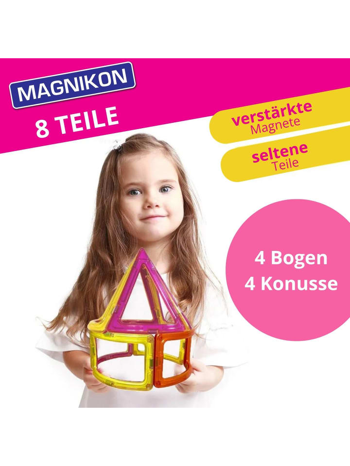 MAGNIKON Magnetische Bausteine 4 Konus   4 Bogen- ab 3 Jahren günstig kaufen onesize