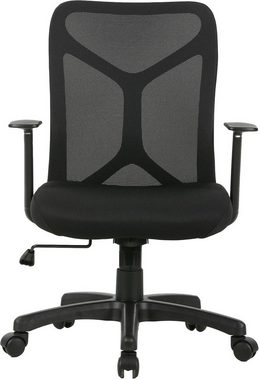 byLIVING Drehstuhl Bone (1 St), moderner Bürostuhl mit atmungsaktivem Netzstoff