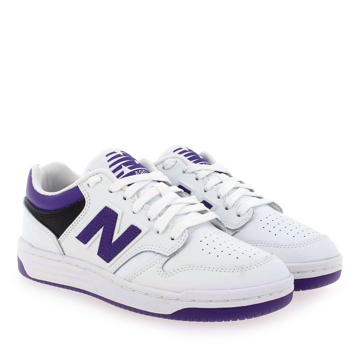 New Balance  BB480 LNGD - Blanc Violet