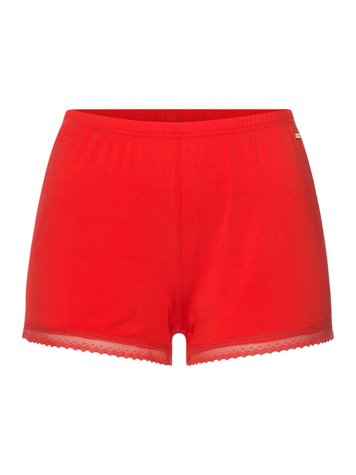 LASCANA Schlafshorts in feuerrot günstig kaufen