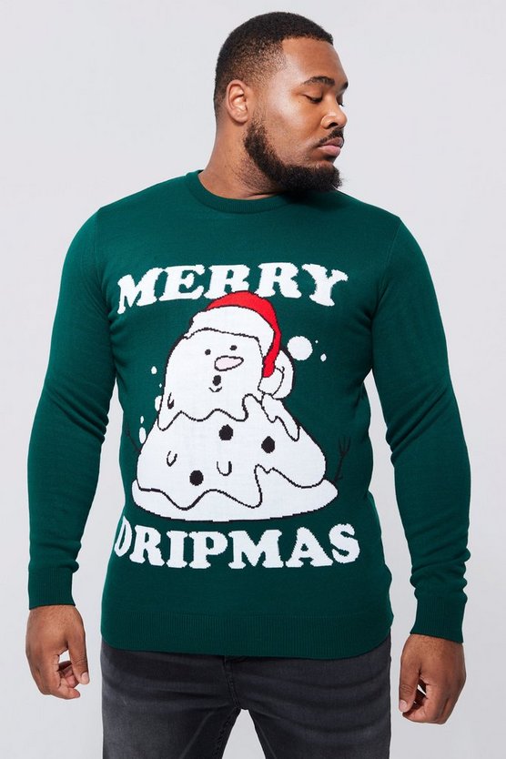 Plus Merry Dripmas Weihnachtspullover