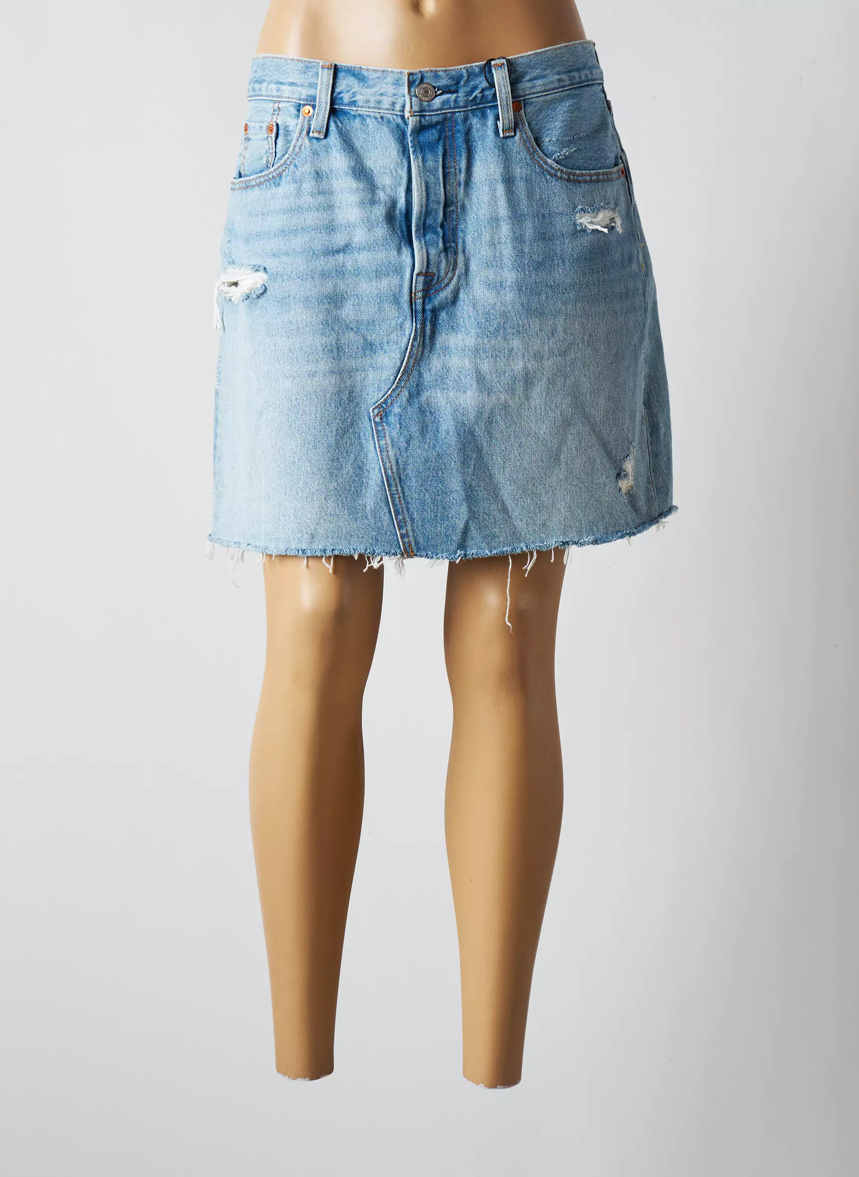 Levis Jupes Courtes Femme couleur bleu
