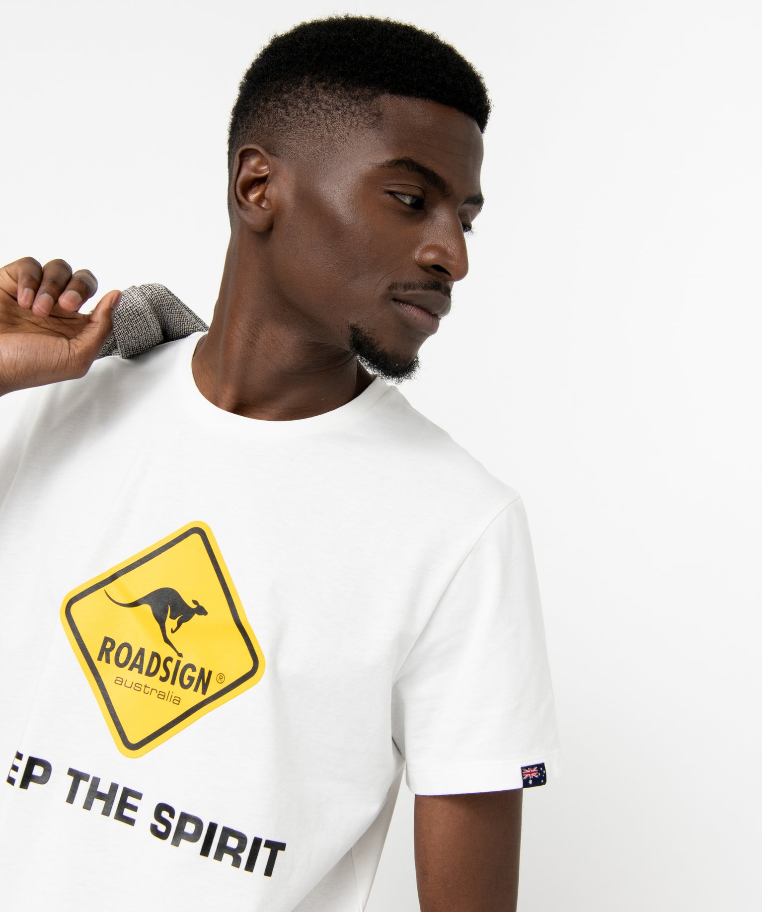 Tee-shirt à manches courtes imprimé homme - Roadsign blanc | GEMO