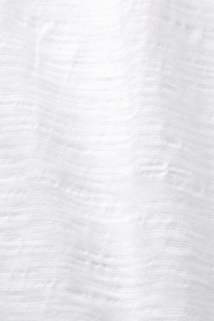 Jerseytop mit Biesen und Rüschen