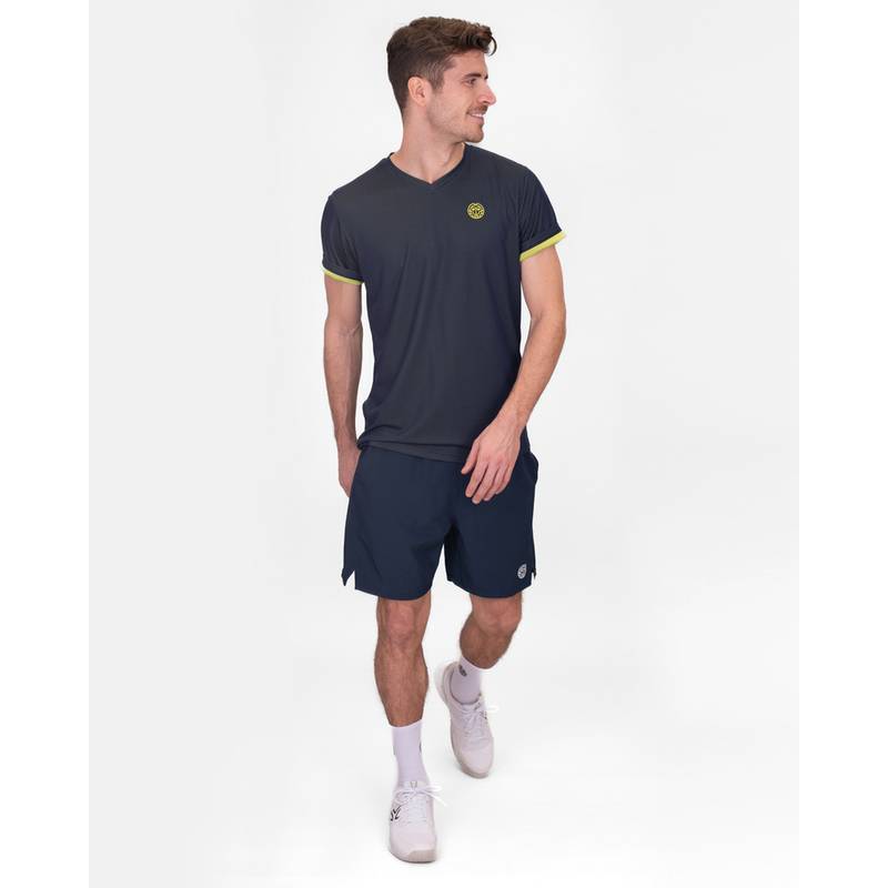 BIDI BADU Crew Inside Out V-Neck Tee Tennisshirt Herren