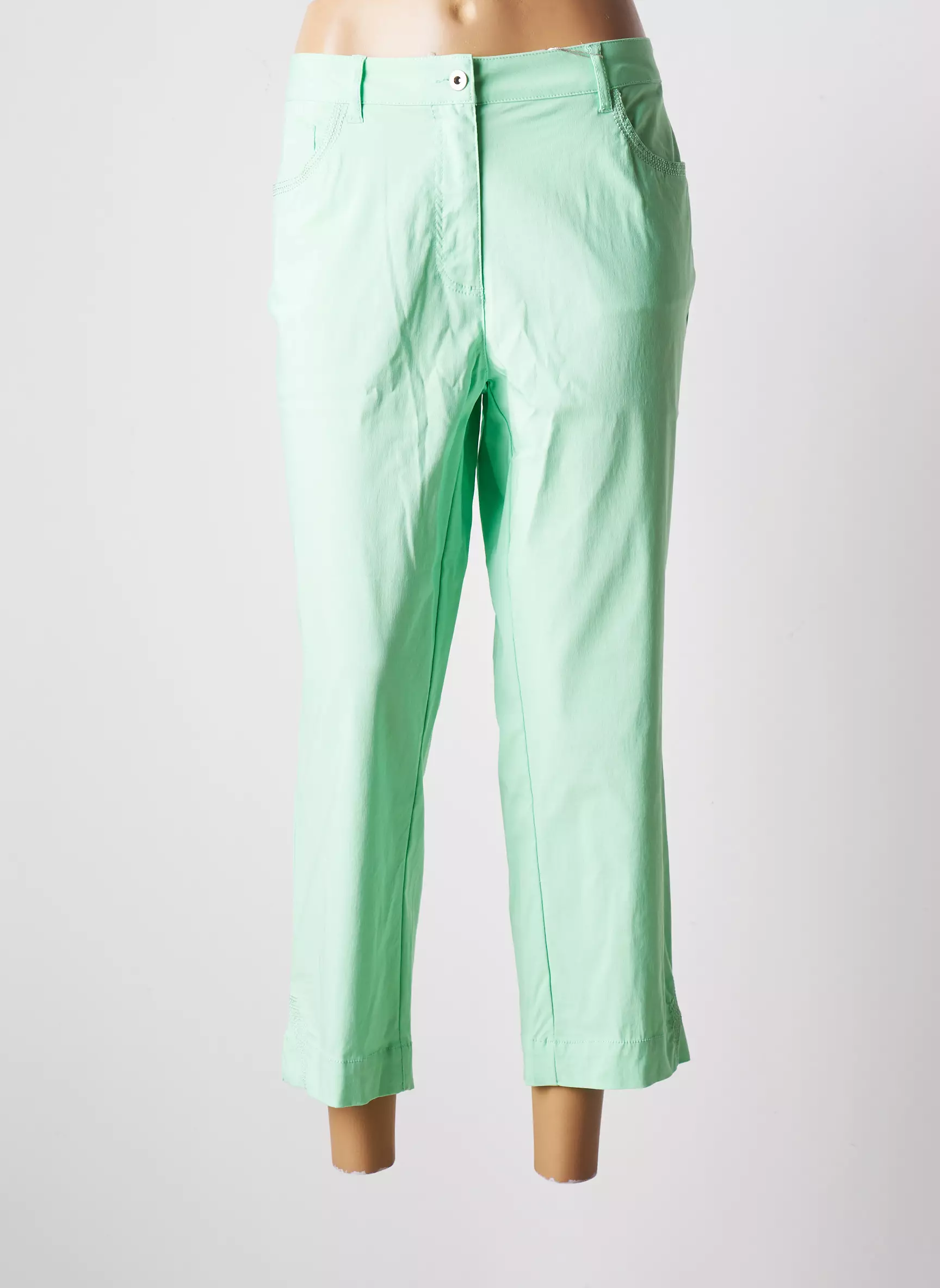 Diane Laury Pantalon7 8 Femme couleur vert