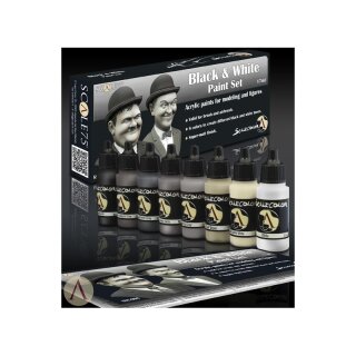 Black and White Paint Set