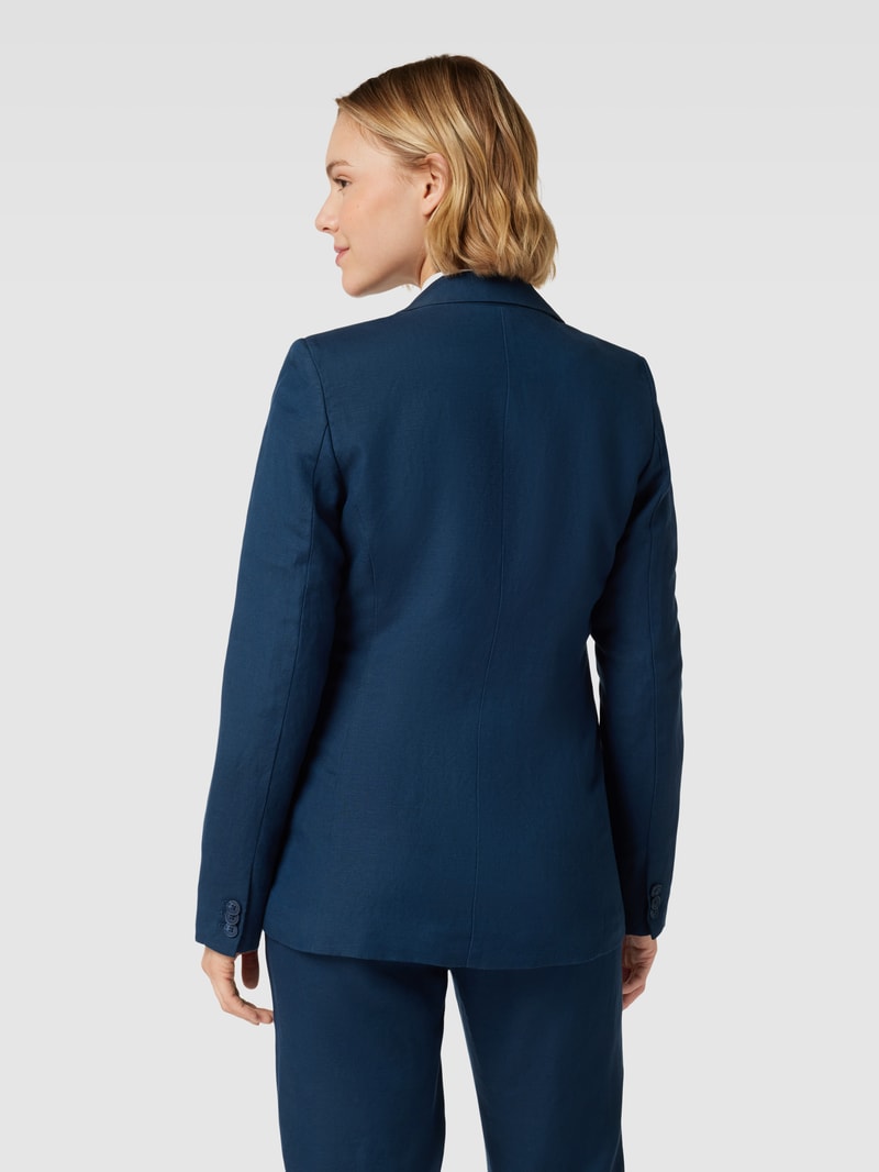Blazer mit Reverskragen in marineblau