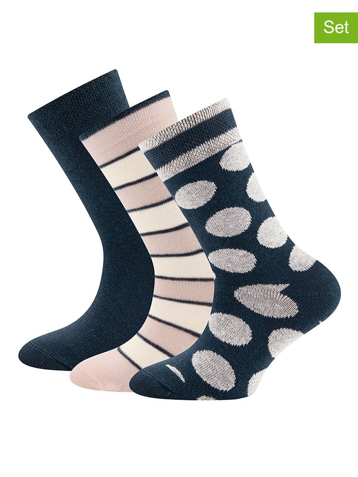 ewers 3er-Set: Socken in Rosa/ Schwarz günstig kaufen