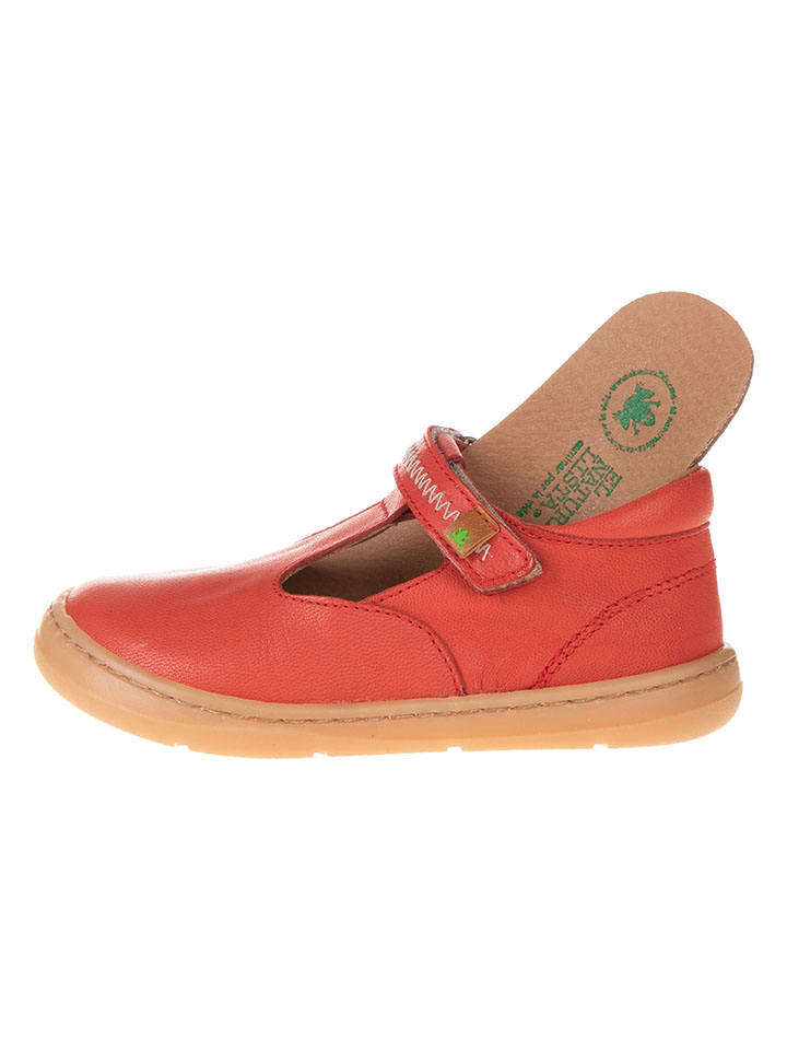 El Naturalista Leder-Ballerinas in Rot günstig kaufen
