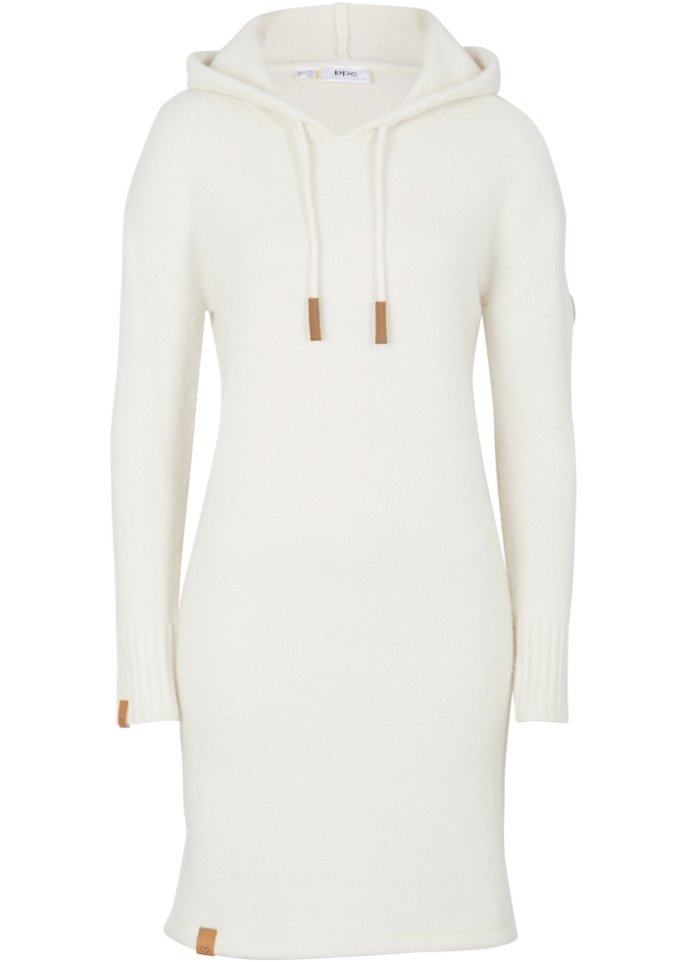 Strickkleid mit Kapuze