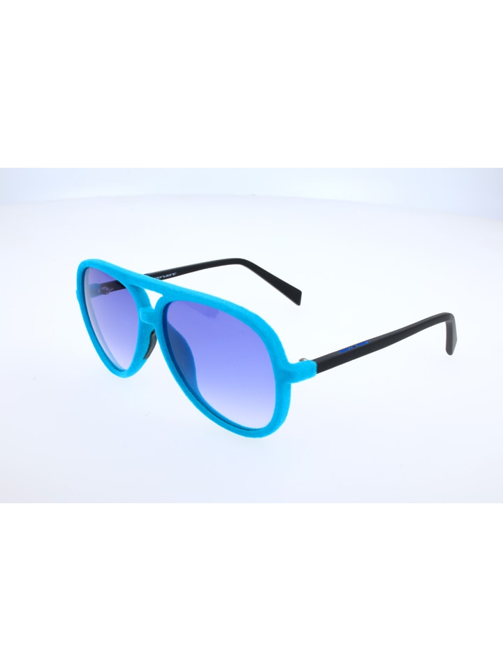 Italia Independent Kinder-Sonnenbrille in Türkis/ Schwarz günstig kaufen 52