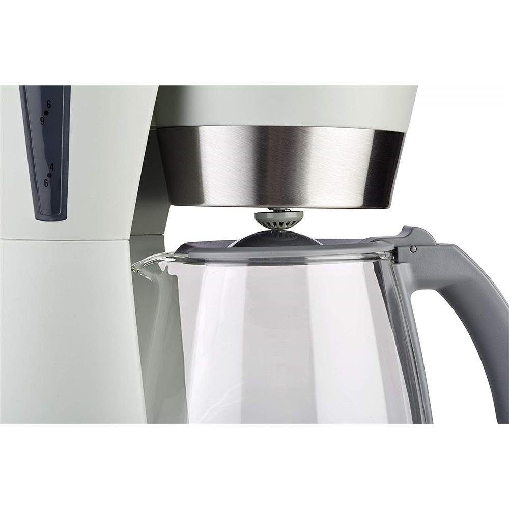 KORONA Filterkaffeemaschine Kaffeemaschine 10205, 1.25l Kaffeekanne, Papierfilter 4, Kaffeemaschine, Sandgrau, 10 Tassen