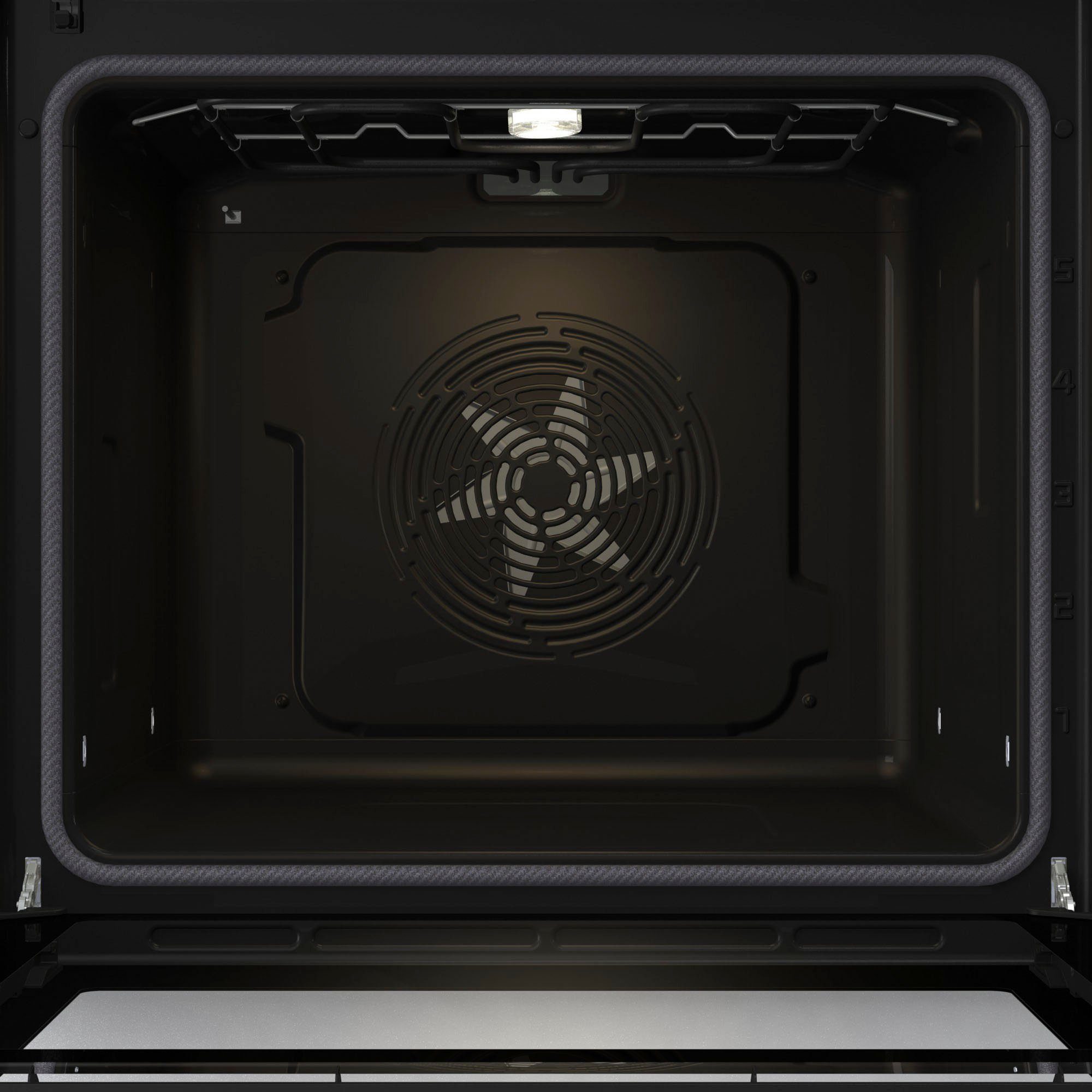 GORENJE Elektro-Herd-Set Black Set 4 Pyrolyse, mit 1-fach-Teleskopauszug, Pyrolyse-Selbstreinigung