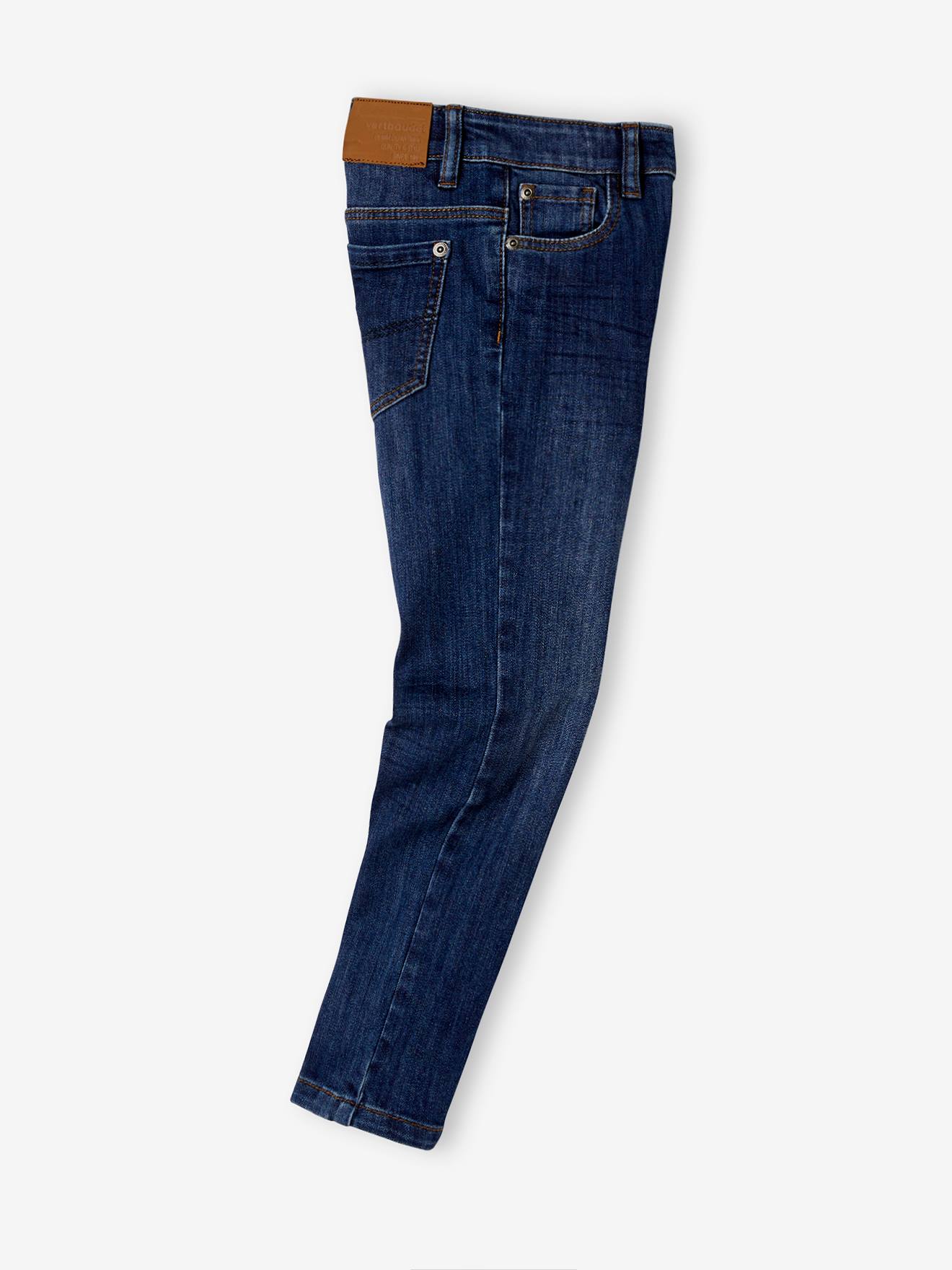 Vertbaudet Die UNVERWÜSTLICHE, robuste Jungen Jeans, Slim-Fit - dark blue
