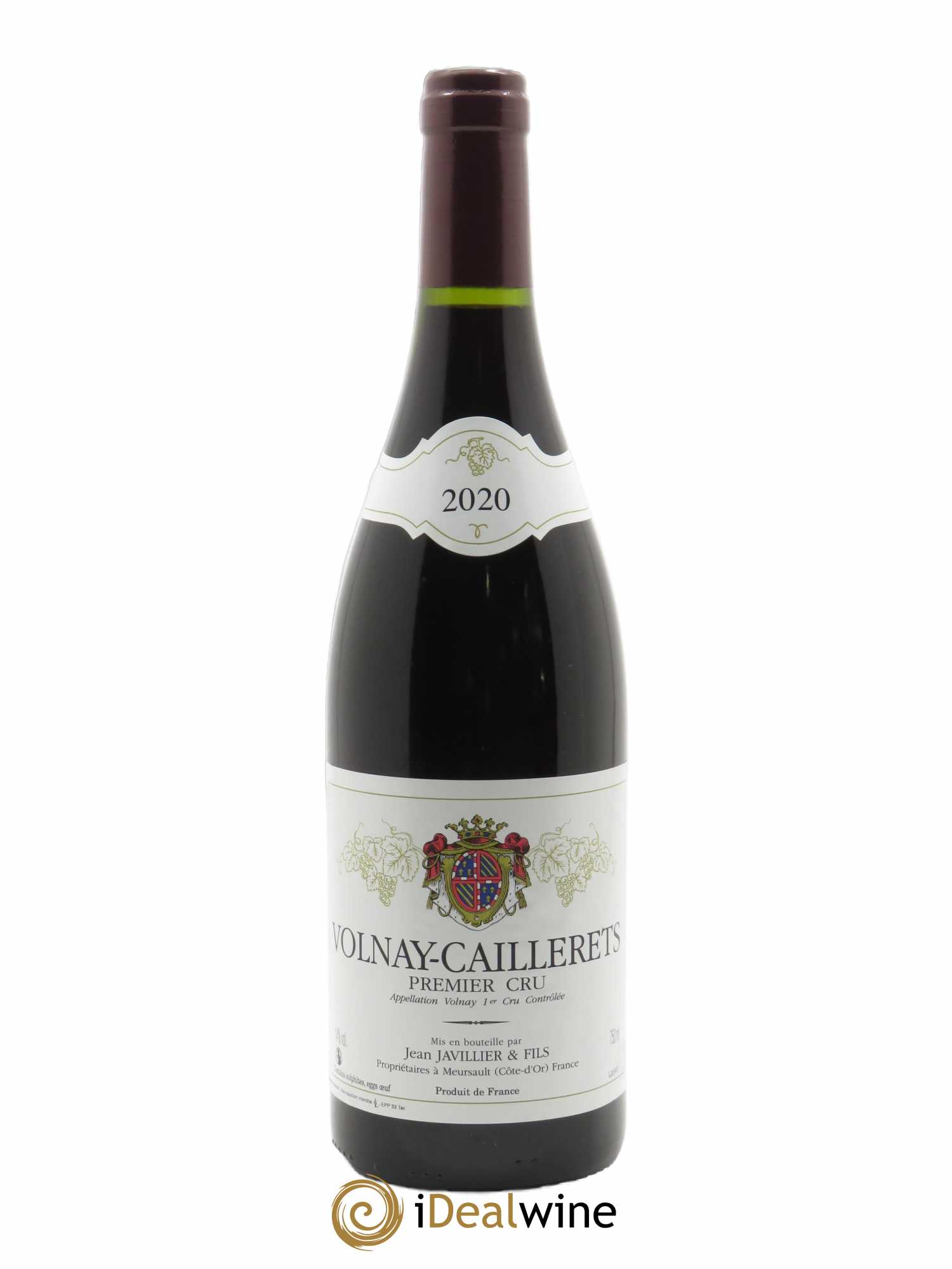 Volnay 1er Cru Les Caillerets Jean Javillier & Fils  2020 - Lot de 1 Bouteille