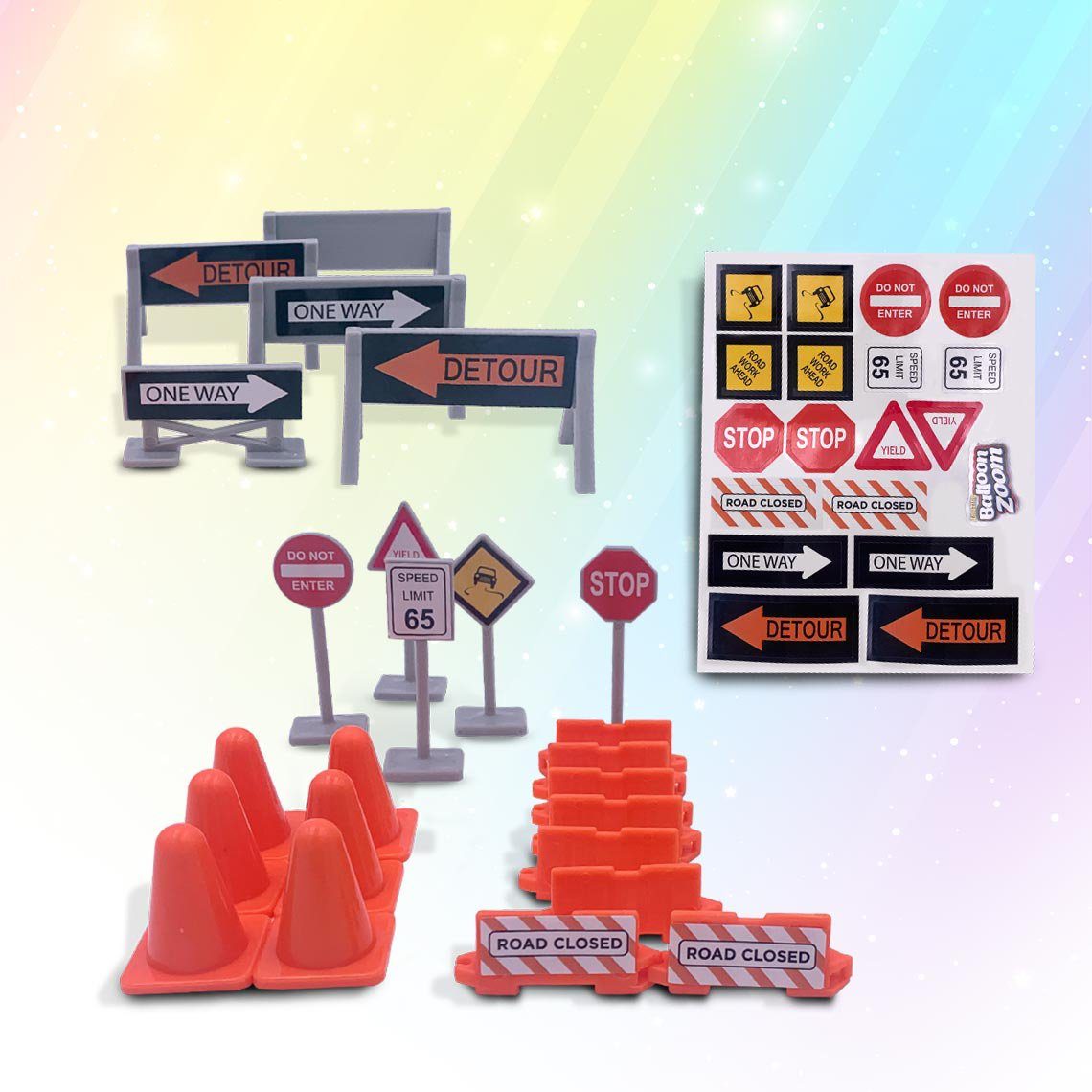 MediaShop Spielzeug-Auto Balloon Zoom - Sonder-Doppel-Set, (Set, 2-tlg), 2 x ballonbetriebenes, fahrendes & fliegendes Spielzeugset