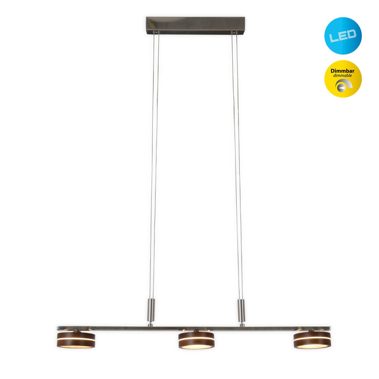 Näve Leuchten LED 3er-Pendelleuchte 
