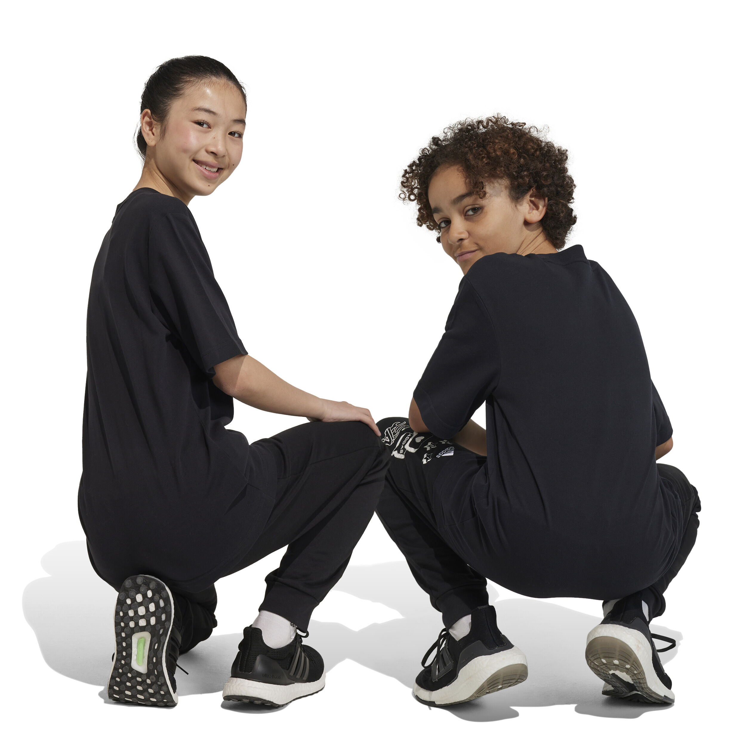 Future Icon Logo T-Shirt Jungen - Schwarz, Limette