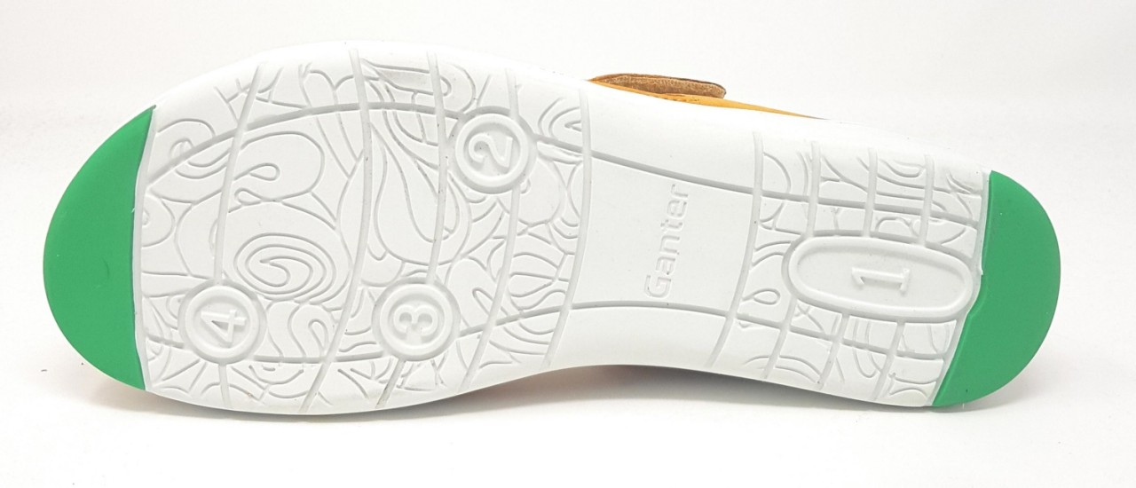 GANTER Klassische Sandalen gelb
