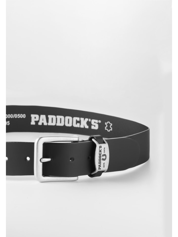 Paddock's Ledergürtel in schwarz günstig kaufen