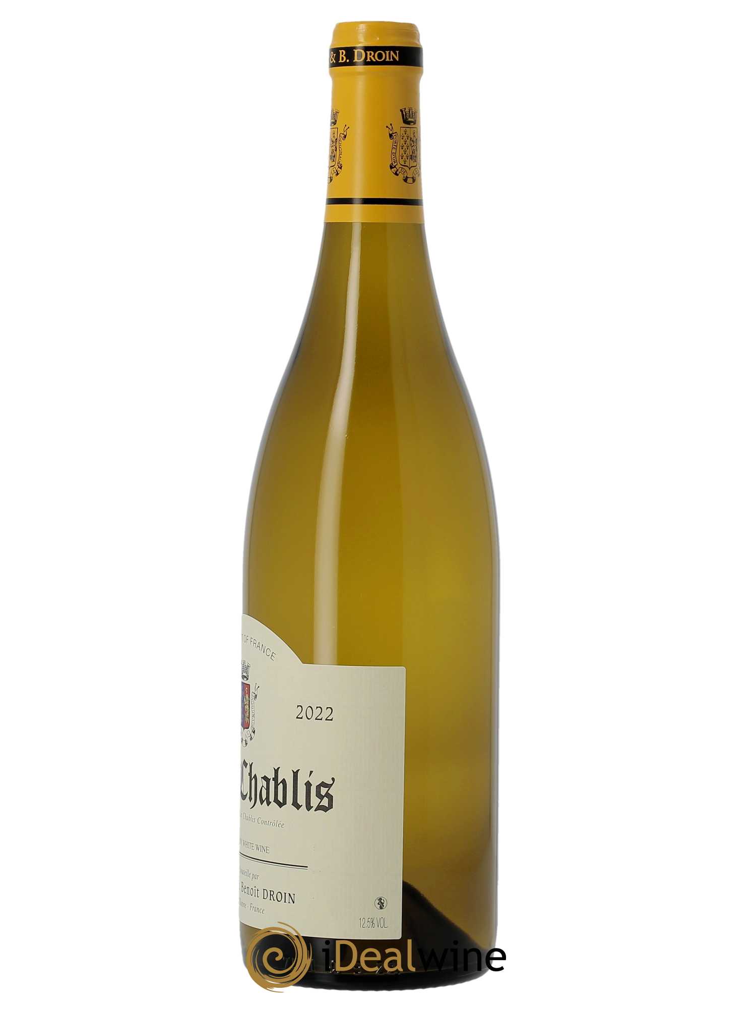 Petit Chablis Jean-Paul & Benoît Droin (Domaine)  2022 - Lot de 1 Bouteille