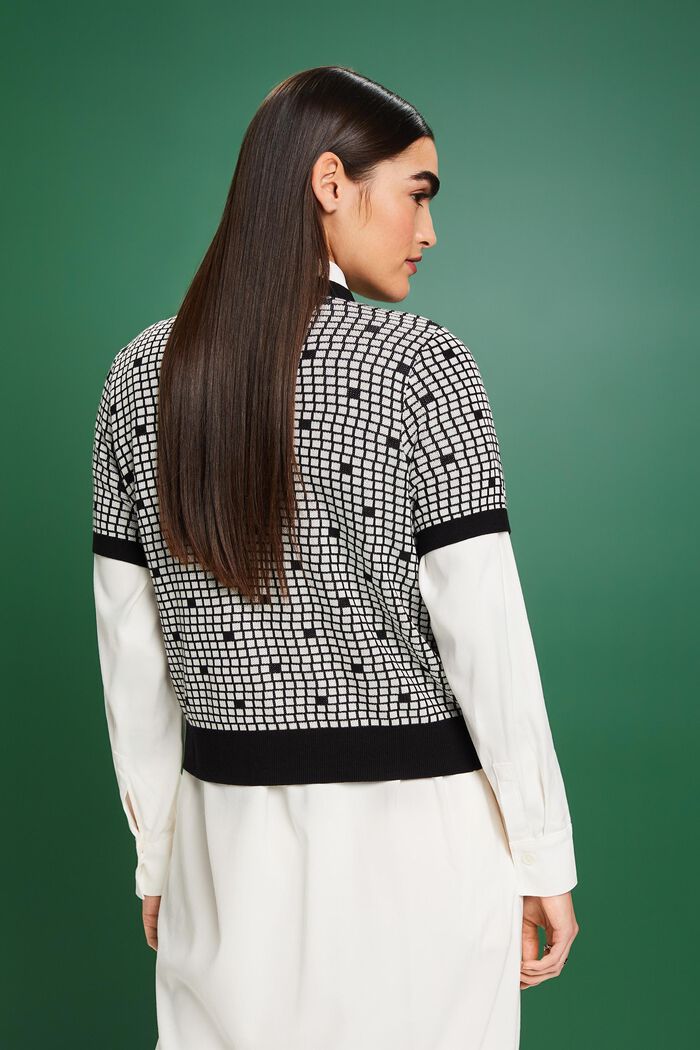 Jacquard-Sweatshirt mit Rundhalsausschnitt