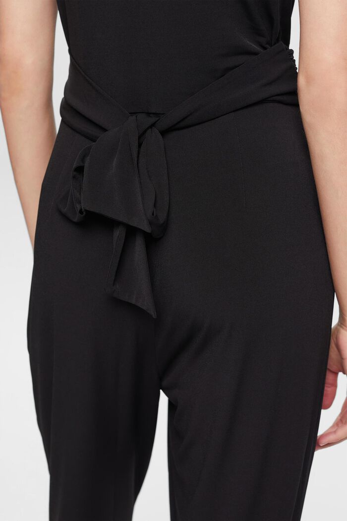Jumpsuit aus Jersey mit Taillengürtel