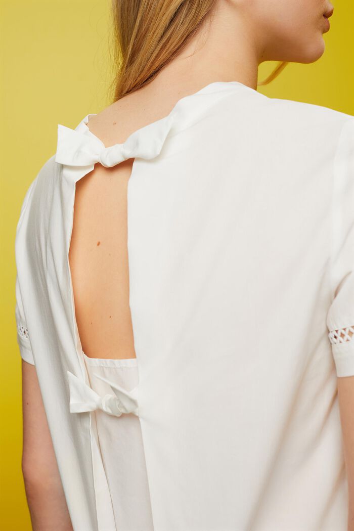 Bluse mit offener Rückseite, TENCEL™