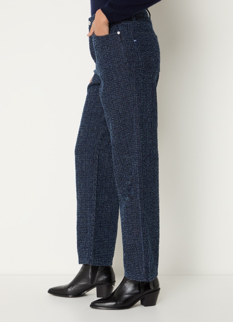 Jean Denham Ima taille haute à jambes larges avec texture