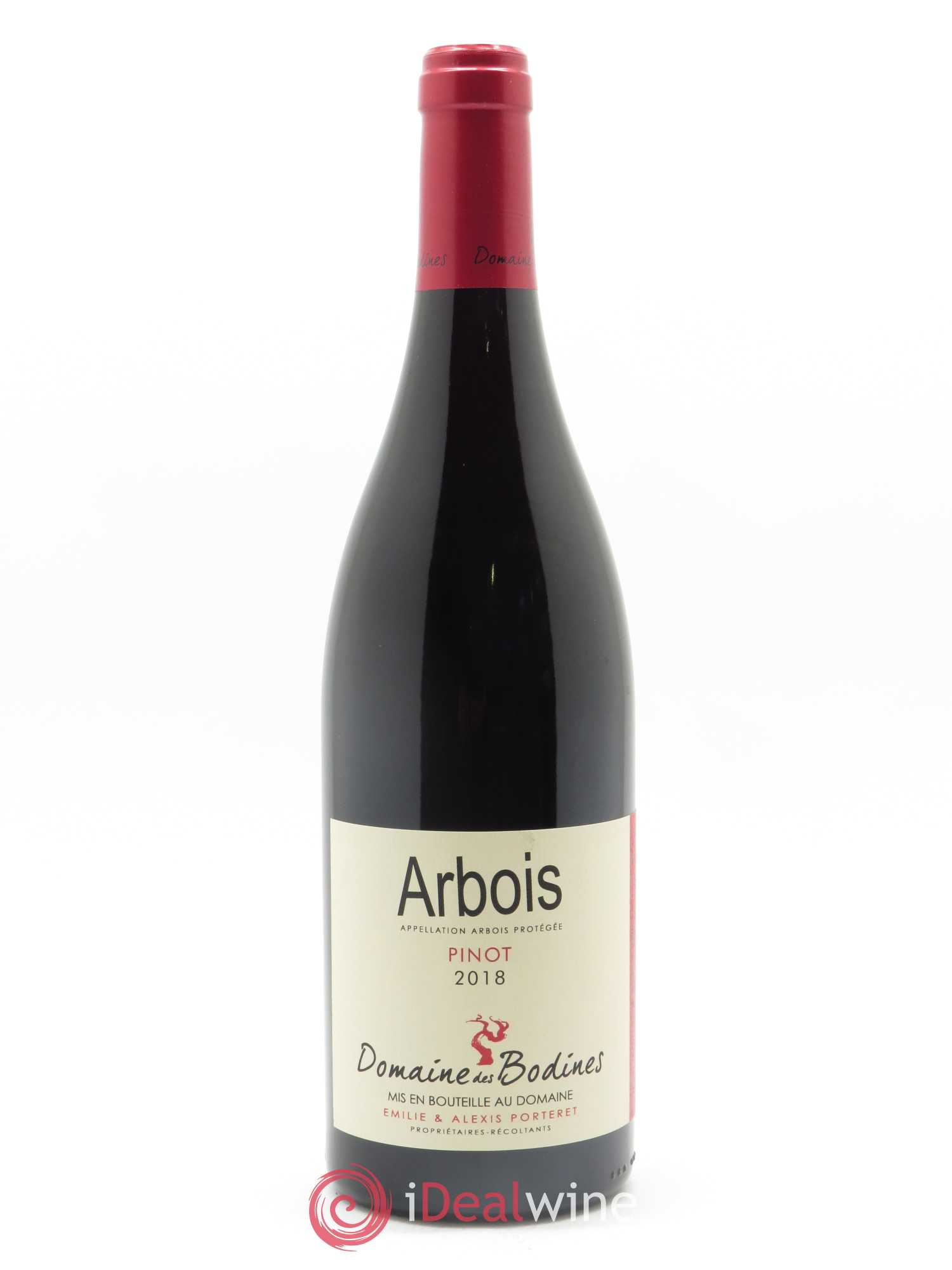 Arbois Pinot Noir Domaine des Bodines  2018 - Lot de 1 Bouteille
