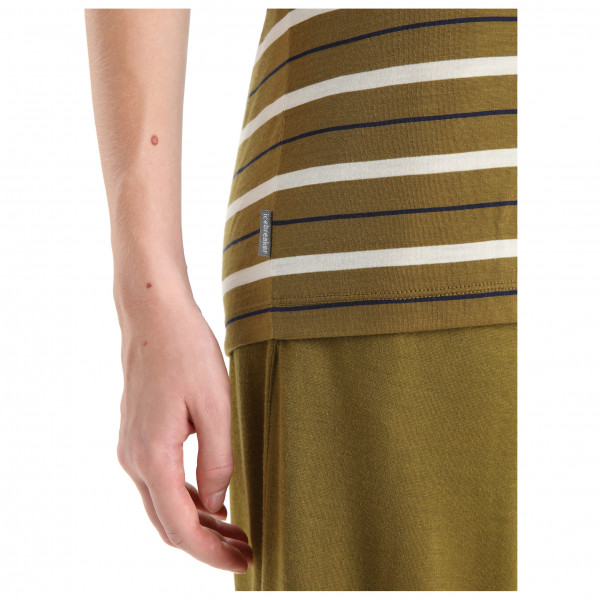 Icebreaker - Women's Wave S/S Tee Stripe - Merinoshirt