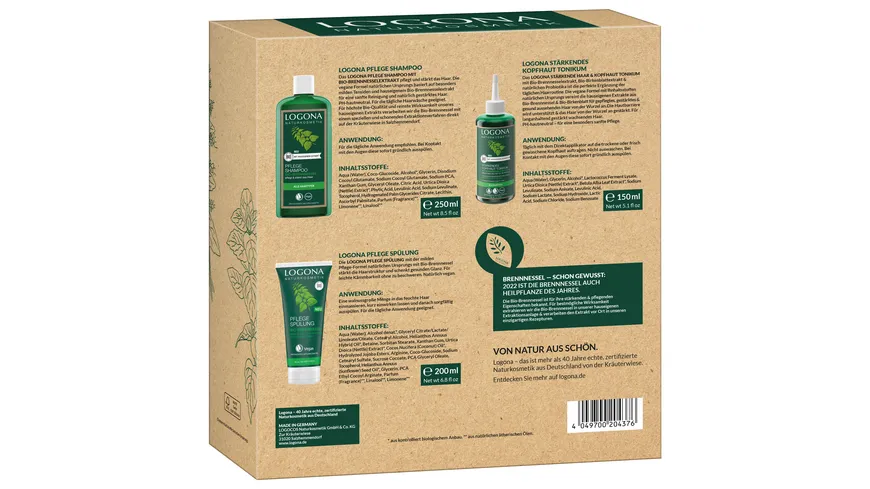 LOGONA Brennessel Geschenkpackung