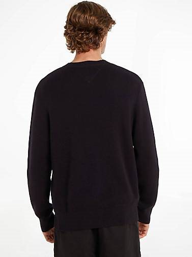 TOMMY-JEANS Herren Sweatshirt ATHLETIC FLAG SWEATER Relaxed Fit