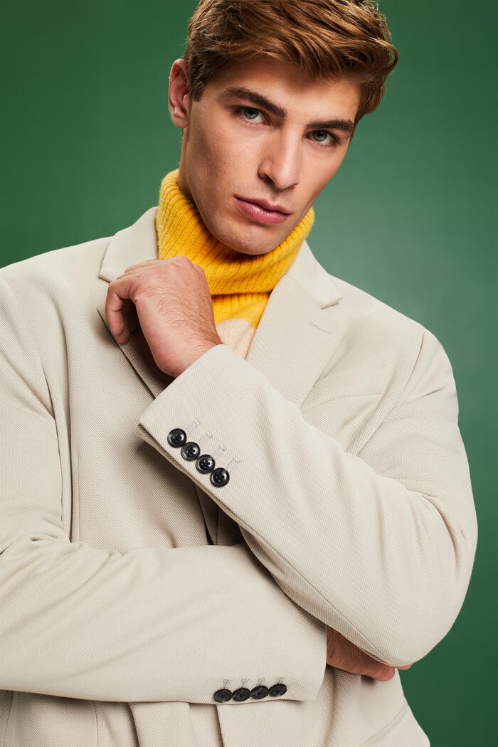 Strickblazer aus Baumwollmix