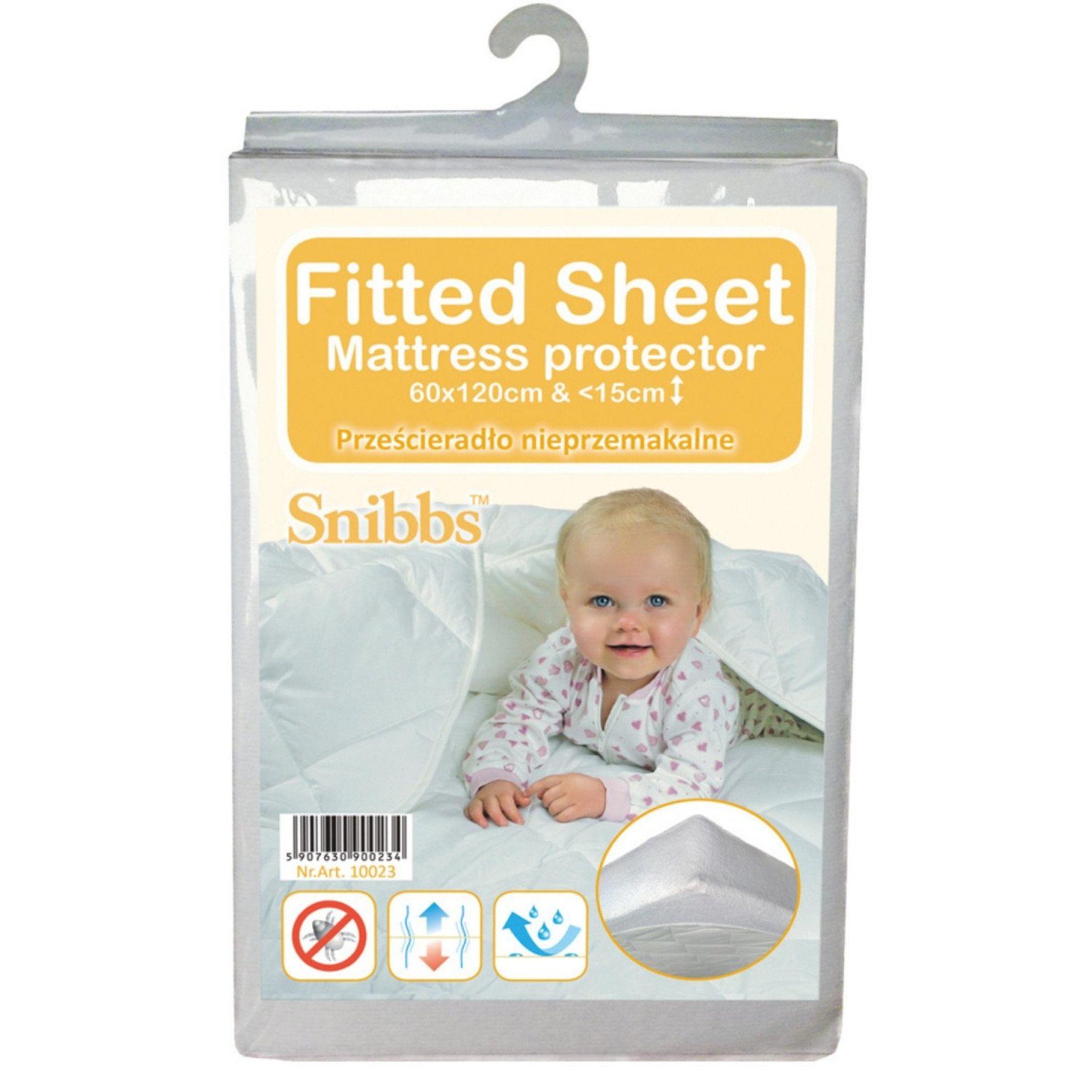 Matratzenschutzbezug Snibbs, Wasserdichter Matratzenbezug 60x120 cm