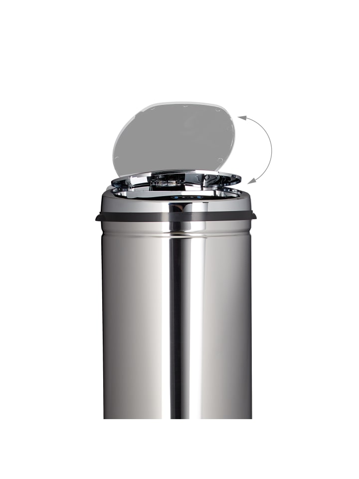 relaxdays Mülleimer in Silber - 50l günstig kaufen onesize