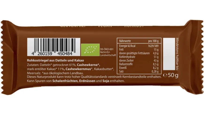 LEBEPUR Energieriegel Brownie 50 g